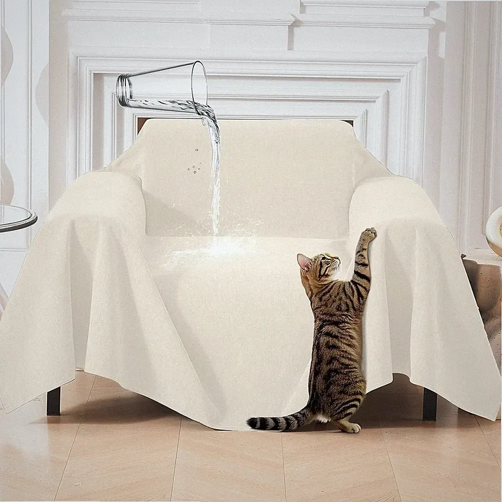 Cat-Scratch Resistant Armchair Couch Cover Waterproof Sofa Cover Dogs Pet