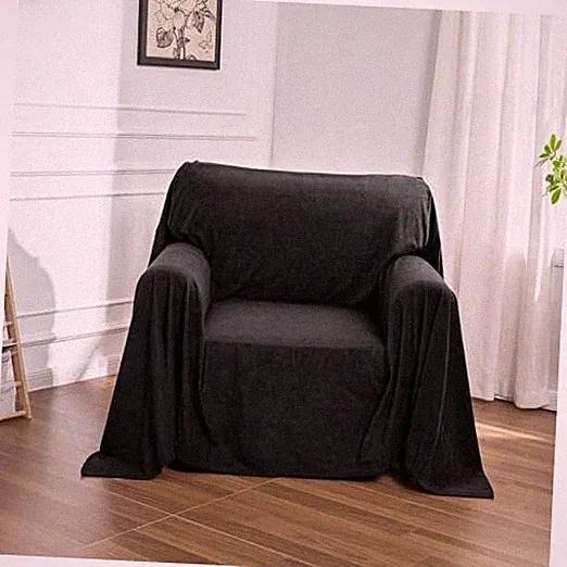 Chair Cover Cat Scratch Proof Recliner Chair Covers, Oversized 71" x 91" Black