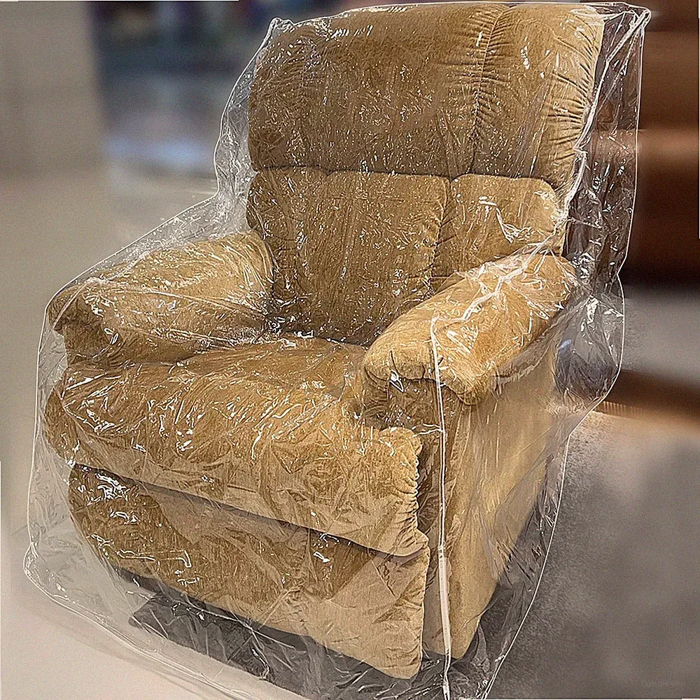Clear Plastic Recliner/Armchair Chair Covers Protectors, Heavy Duty PVC Water...