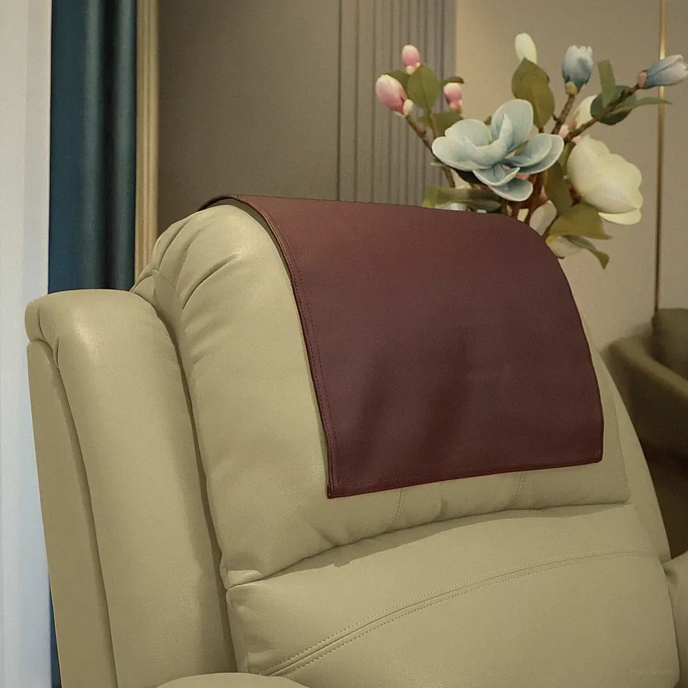 Premium Headrest Cover for Recliner Chair Flame Retardant Faux Leather Reclin...